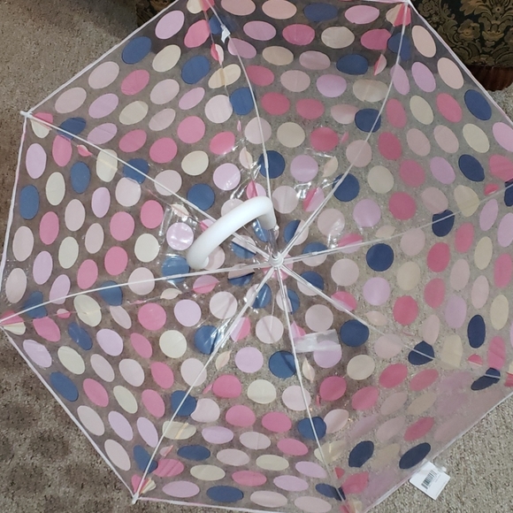 Umbrella clear w/ dots